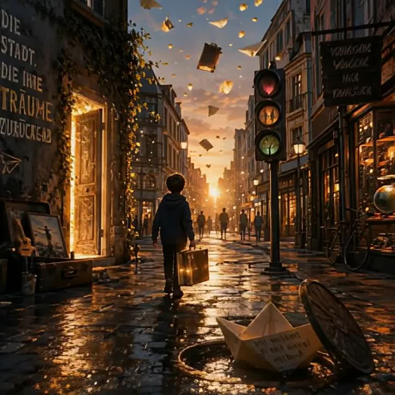 Die Stadt, die ihre Träume zurückgab artwork