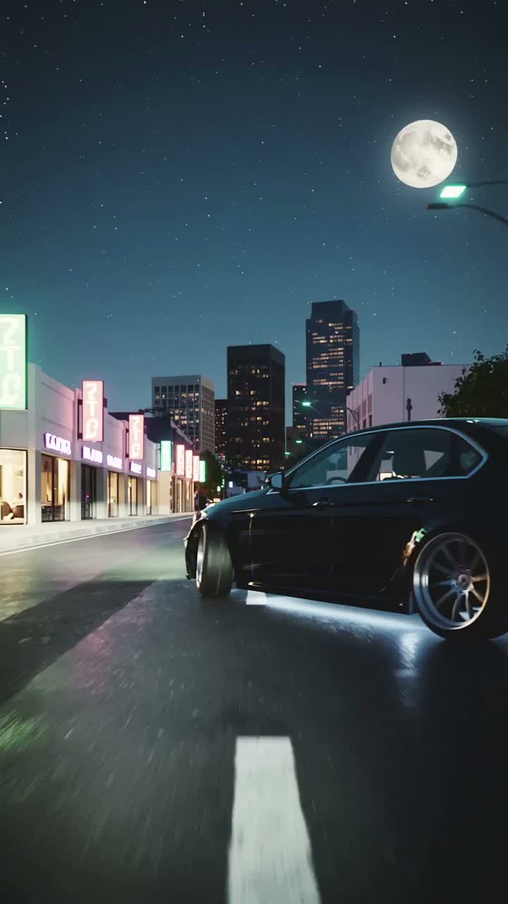 Night in the city artwork