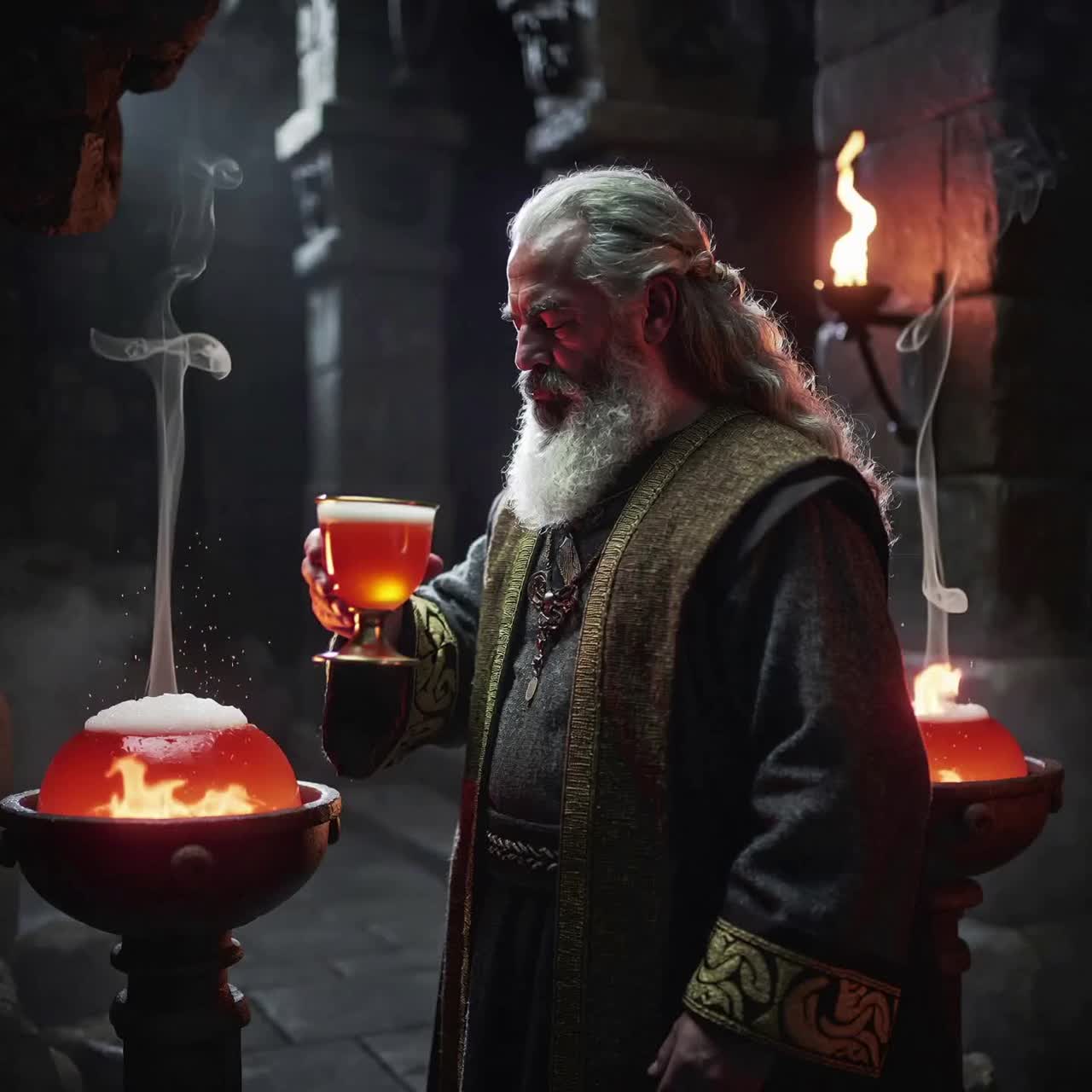Odin drinks the sky artwork