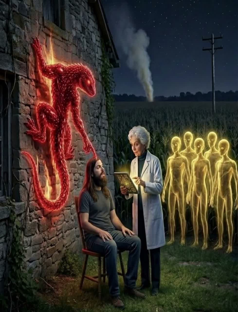 They’re here artwork