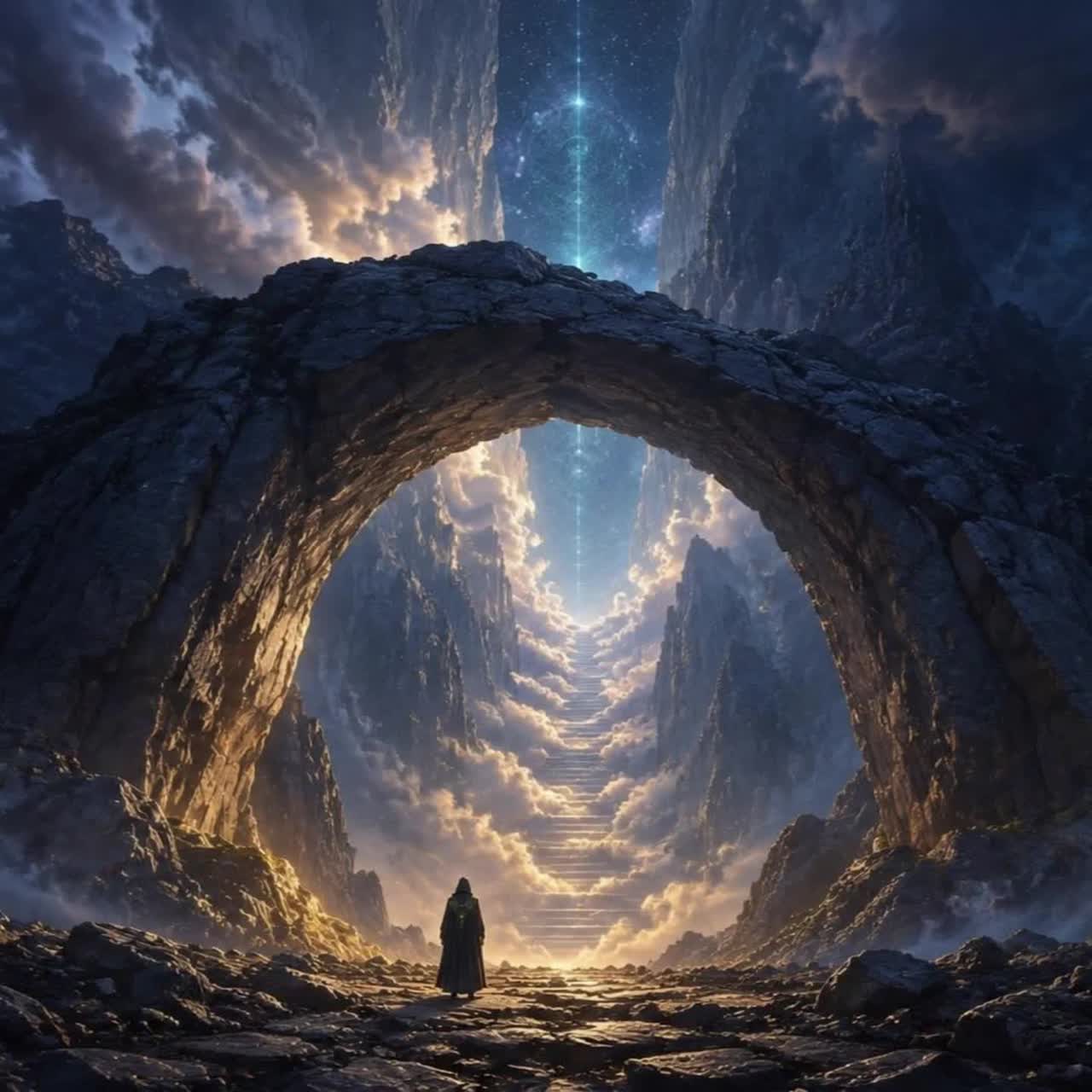 The Trail Became the Sky | Cinematic Alpine Post-Rock artwork