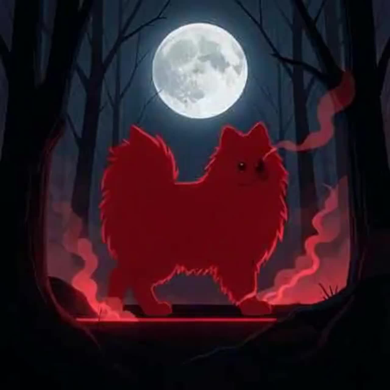 bloodpom {pomerania rojo} artwork