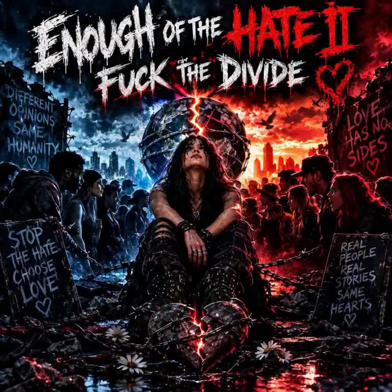 🖤 ENOUGH OF THE HATE II  FUCK THE DIVIDE artwork