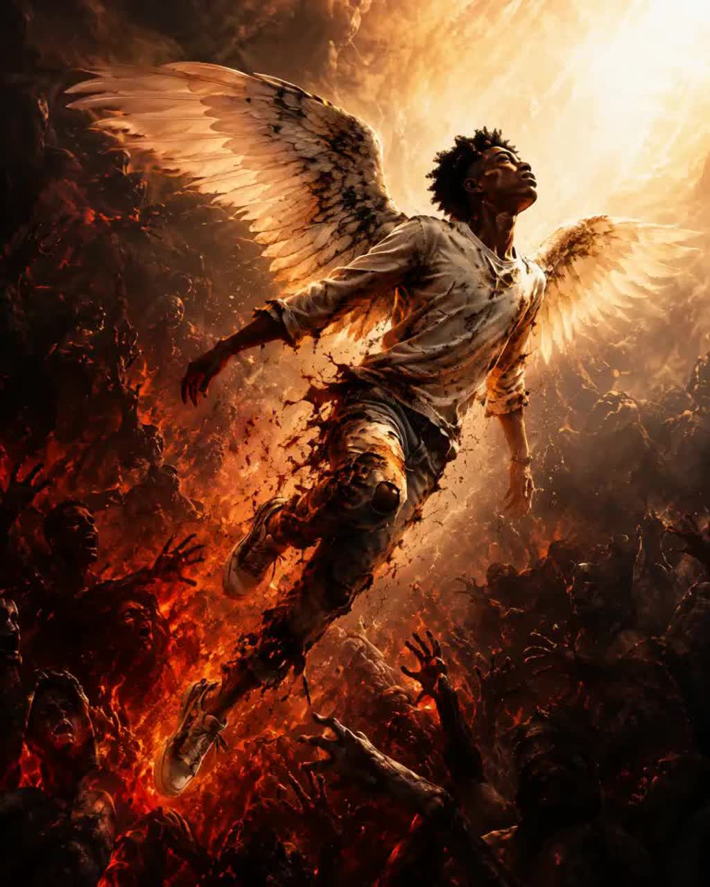 Angel in Hell — Cleo Antaeus x Syndrum artwork