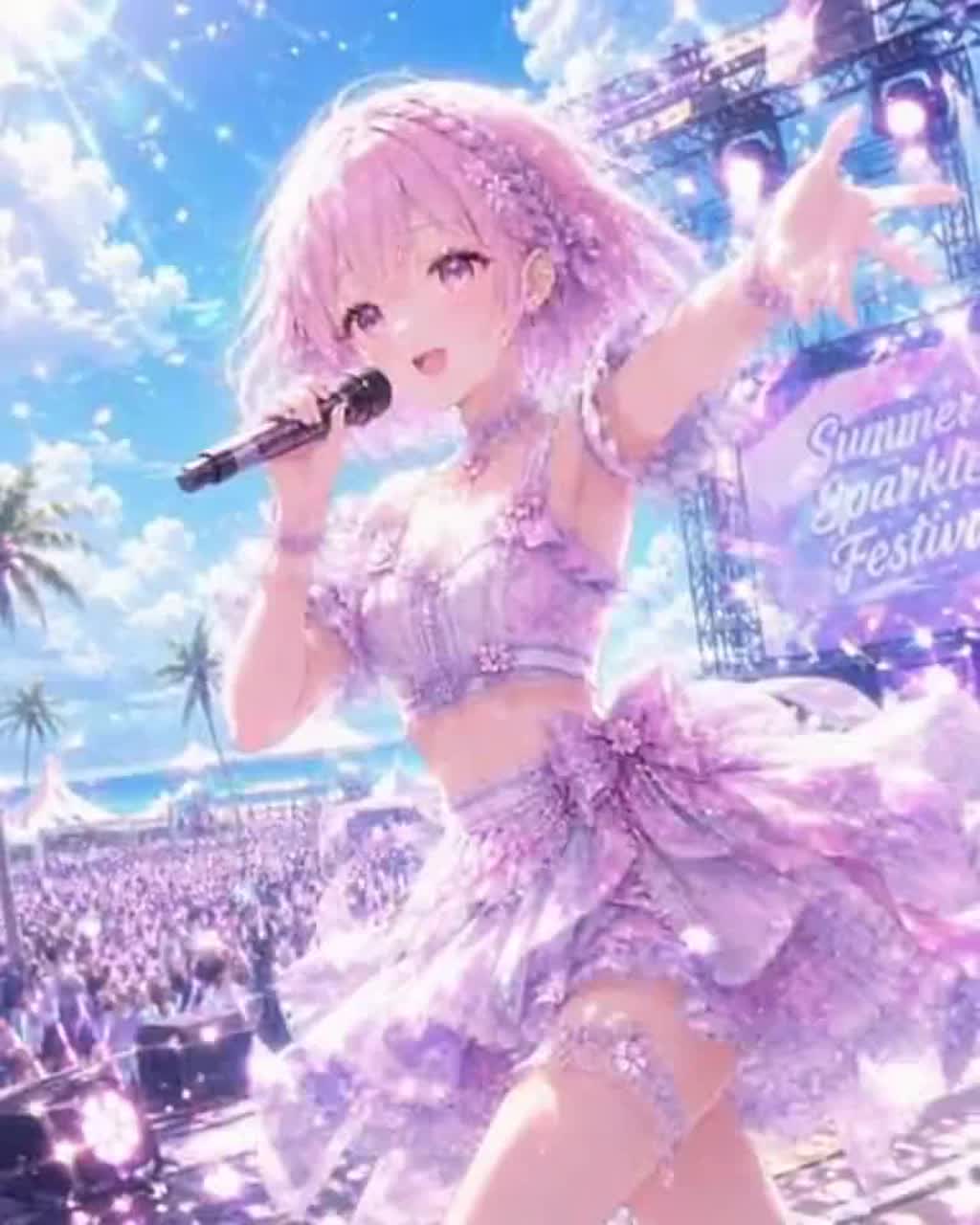 (企画&1周年記念曲💖) Sparkling Smile✨🌈💖〜Summer! Shine! Smile!〜 #グッバイネクステ artwork