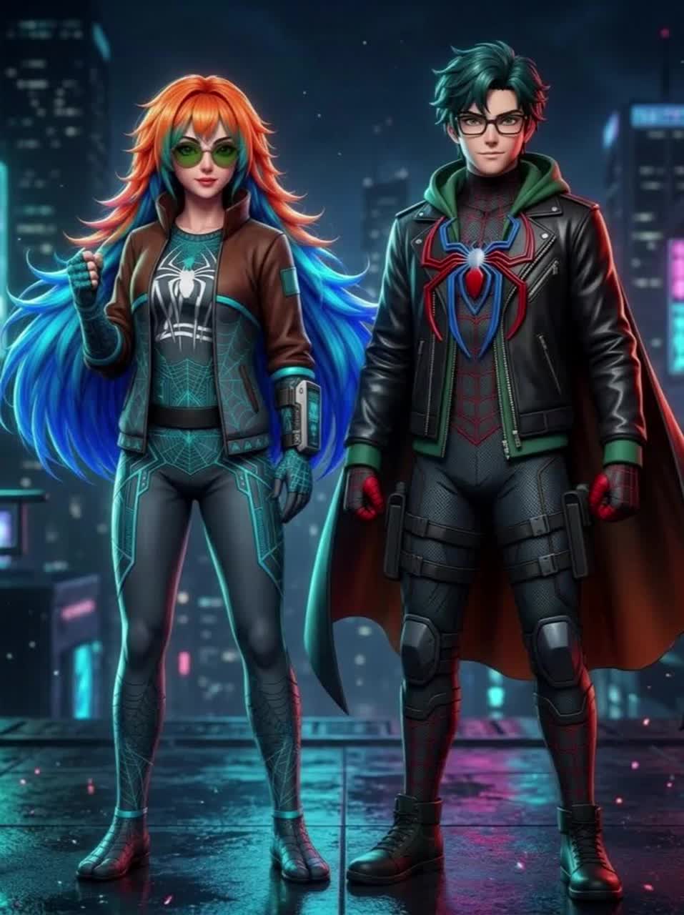 The Duo of Spider Vigilant (Lyden And Lucie) artwork