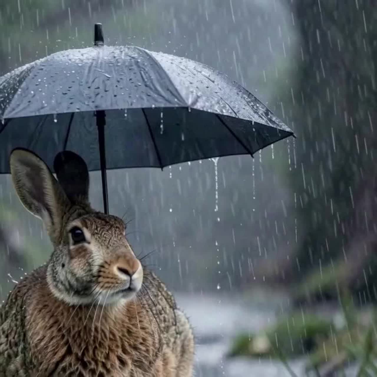 Landscape and Rain artwork