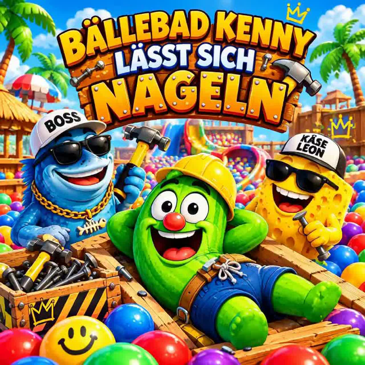 Bällebad Kenny lässt sich nageln artwork