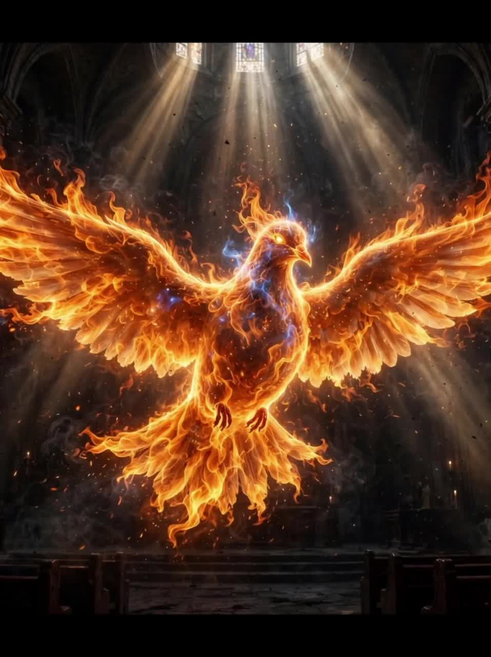 The Spirit of God like a fire is burning (remixed) artwork