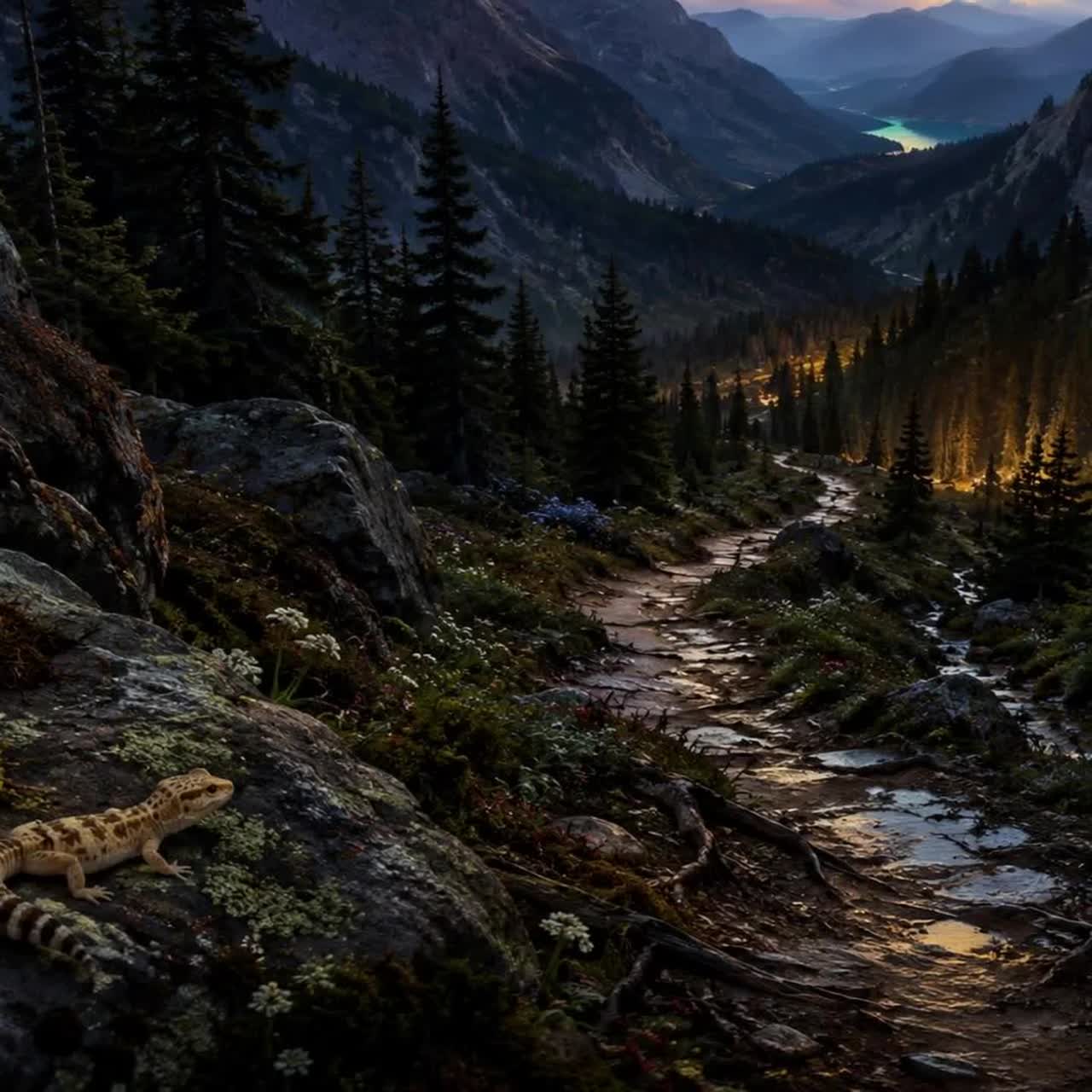 The Way Down Held the Light | Integrated Alpine Post-Rock artwork