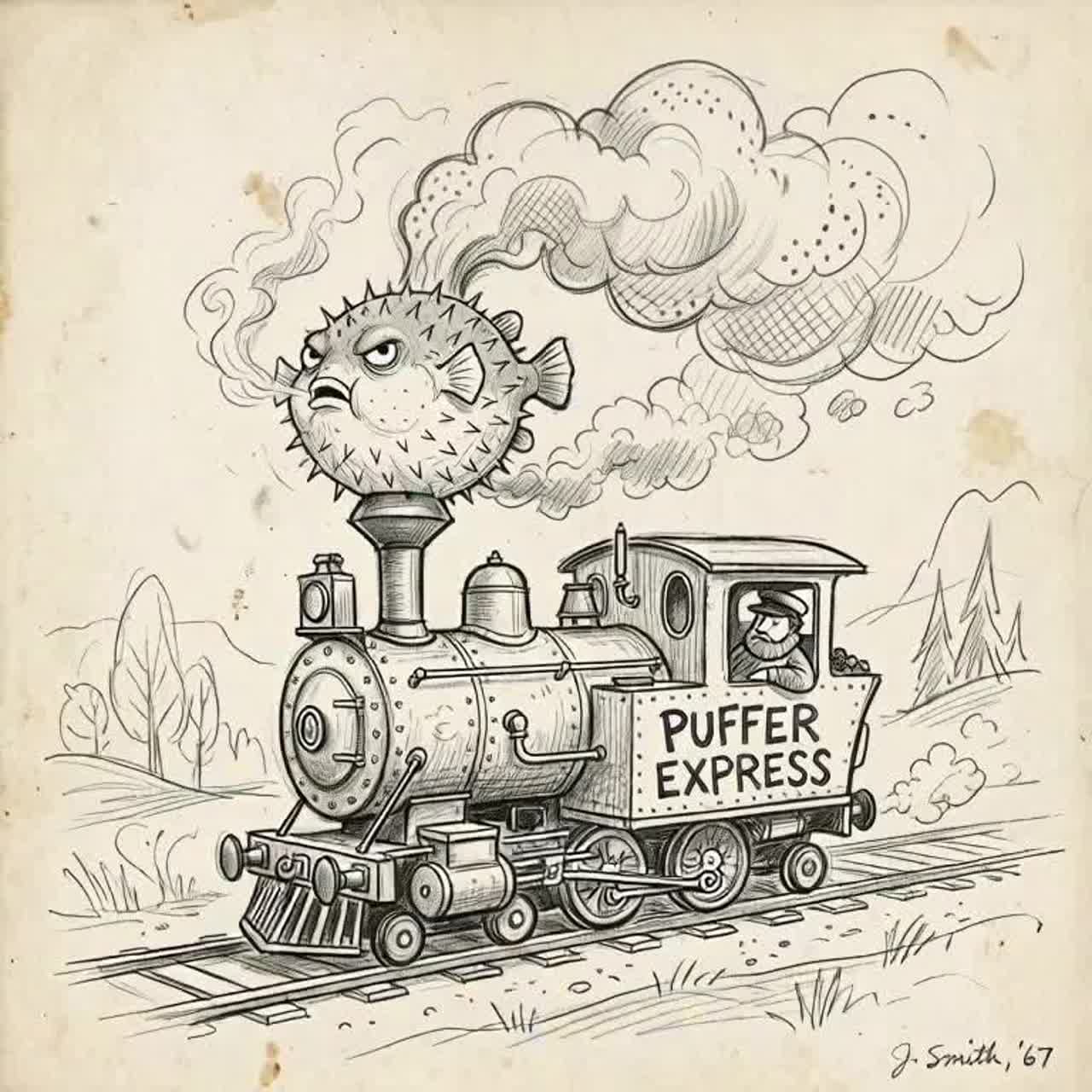 Puffer Express (Square Center Remix) artwork