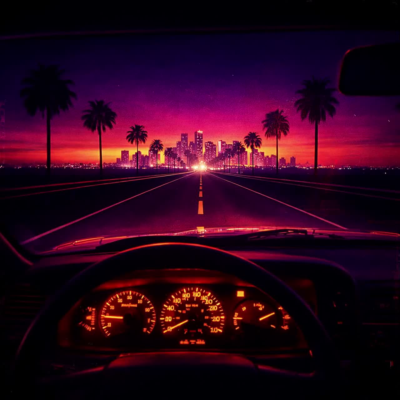 Retrowave Nights   BITTER LIGHTHOUSE artwork