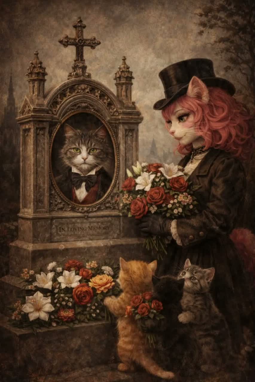 La mort du chat artwork