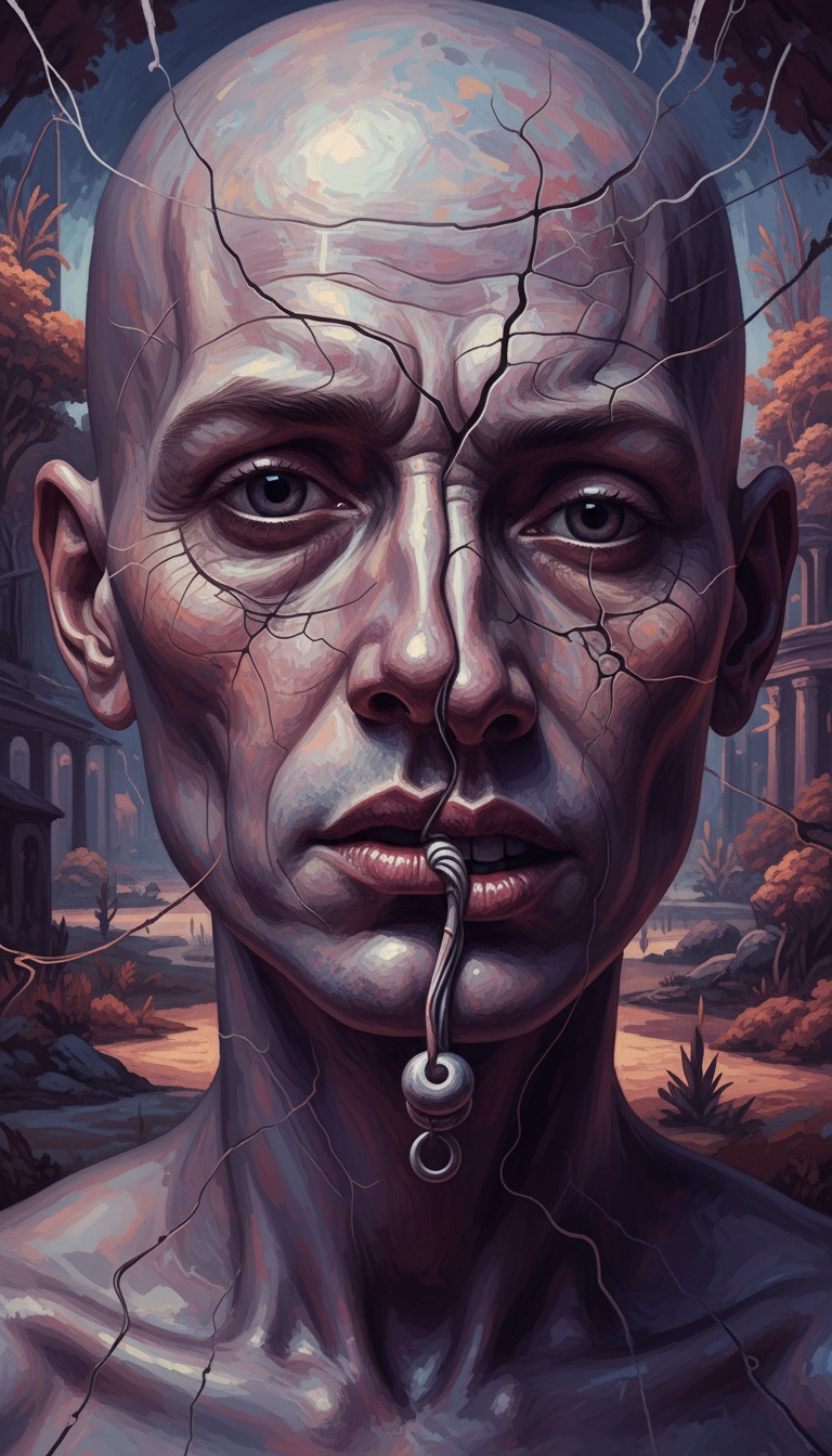 Distorted artwork
