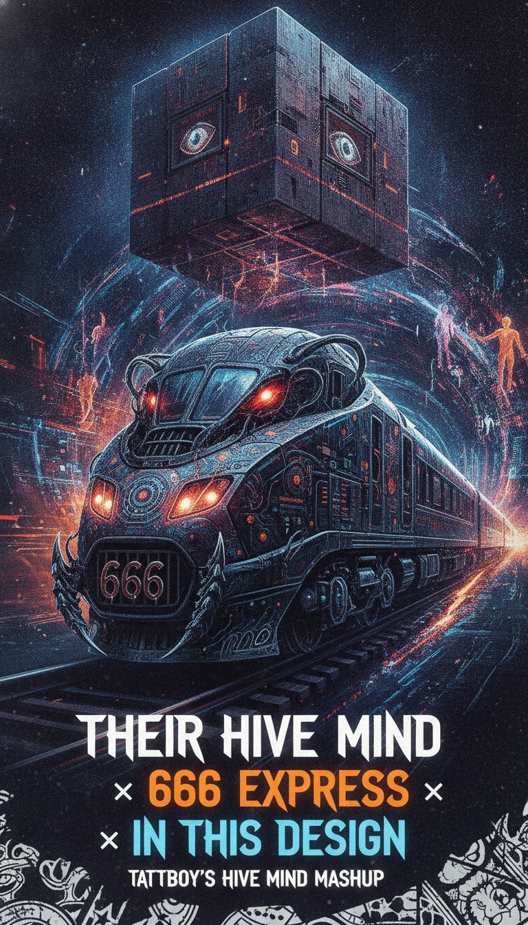 Their Hive Mind x 666 Express x In This Design (tattboy's Hive Mind MashUp) artwork