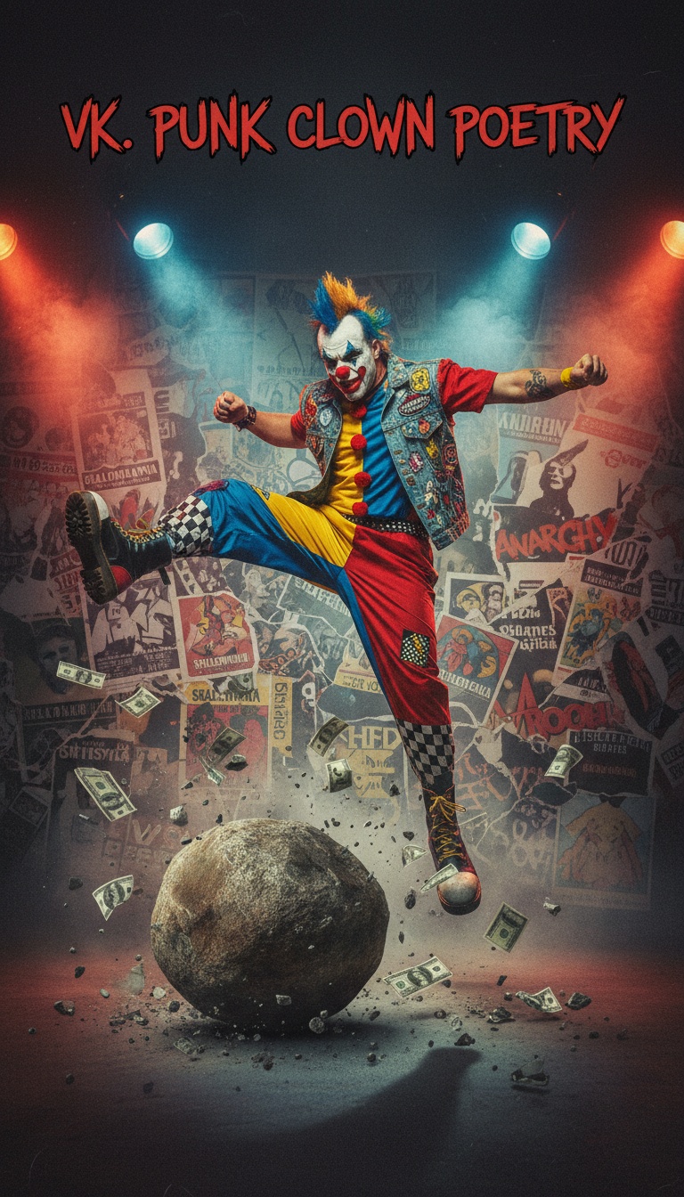 vK. Clown Punk Poetry artwork