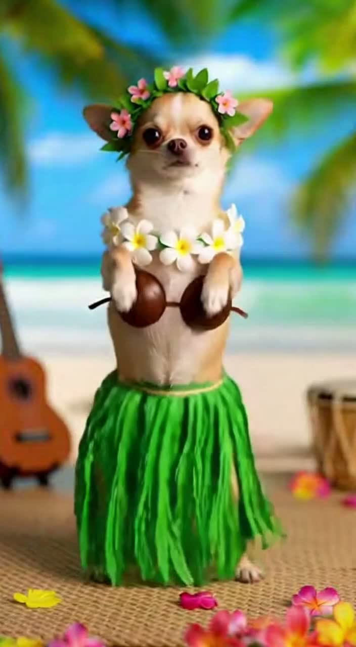 NIGHT SURFING CHIHUAHUA artwork