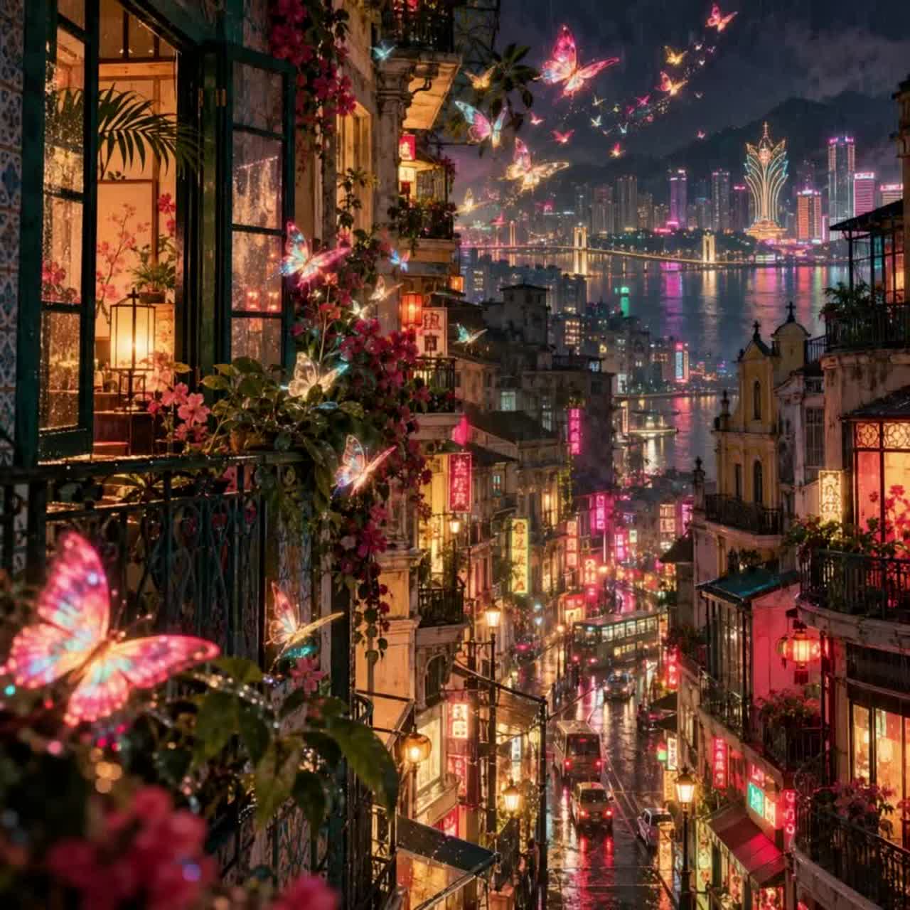 Neon Butterflies artwork