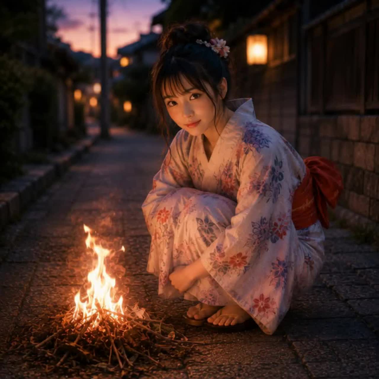 迎え火
