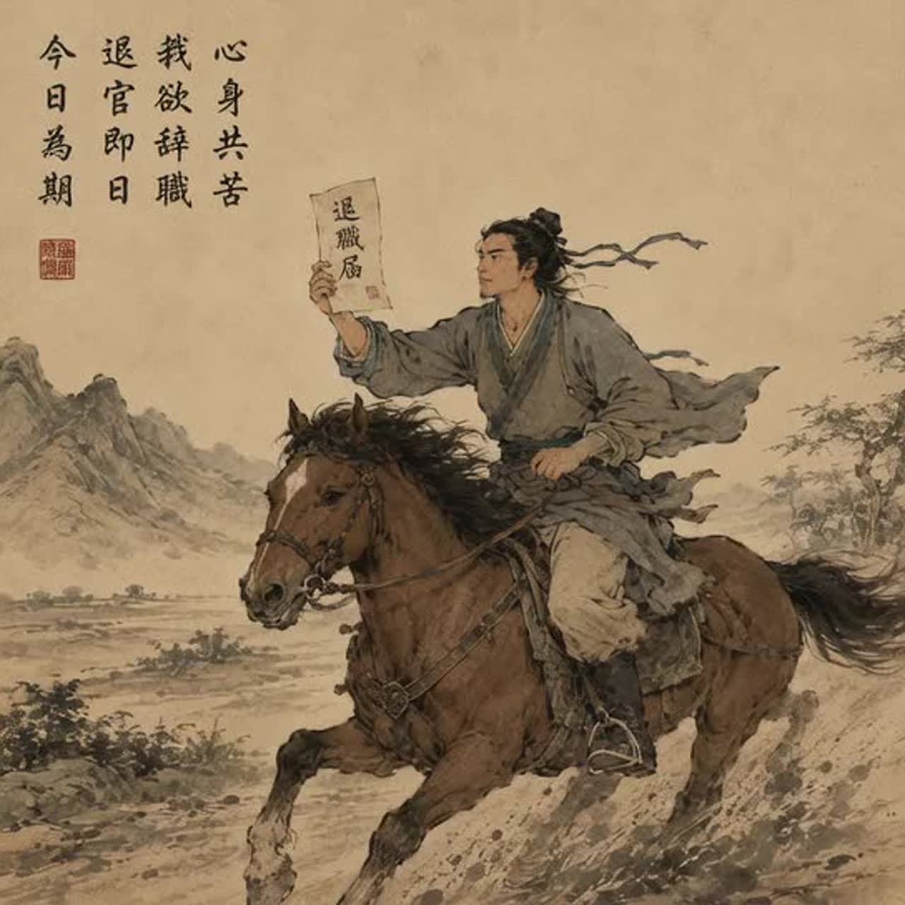 退職届 artwork