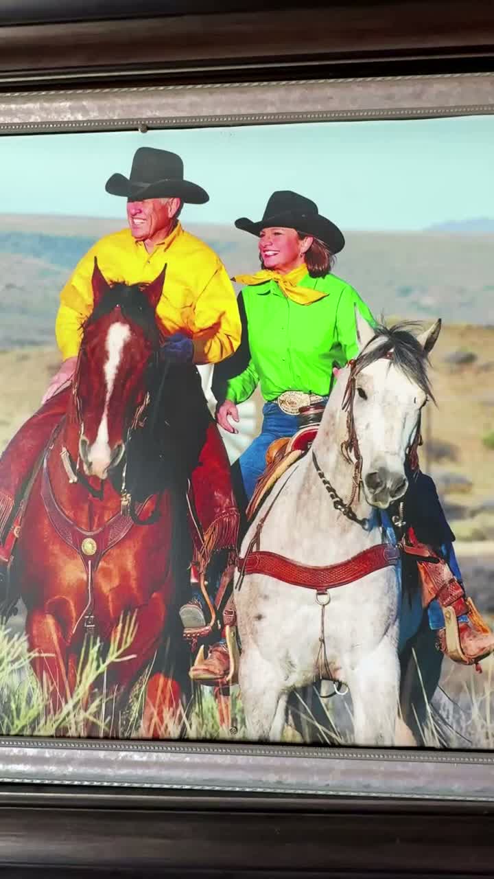 Dust on the Spur Jim to Lily his cowgirl artwork