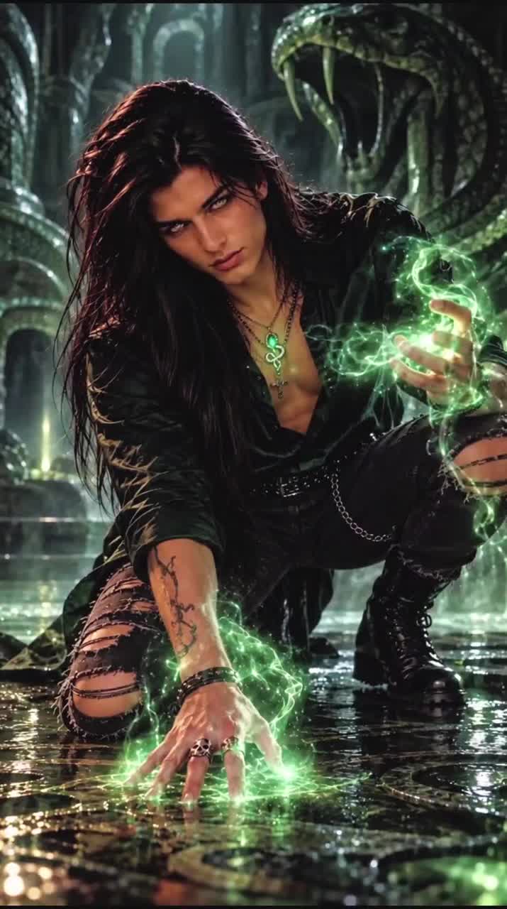 ༺♛⋆🖤⋆༻ 𝕬𝖓𝖌𝖊𝖑 𝕺𝖋 𝕿𝖍𝖊 𝕾𝖊𝖗𝖕𝖊𝖓𝖙 • 𝕬𝖗𝖒𝖆𝖓𝖉 𝕲𝖆𝖚𝖓𝖙 𝕭𝖑𝖆𝖈𝖐 ༺⋆🖤⋆♛༻ artwork