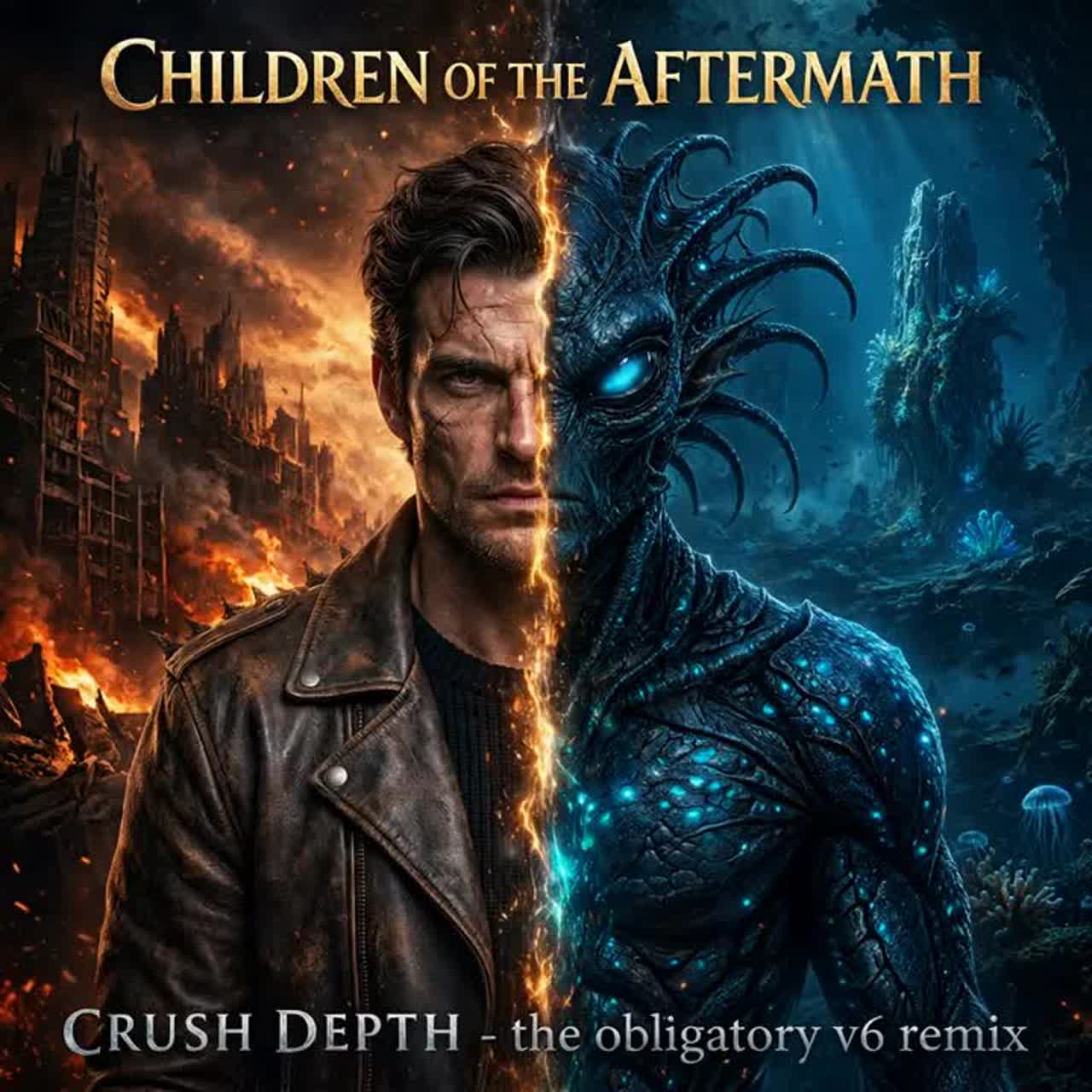 Crush Depth - the V6 remix artwork
