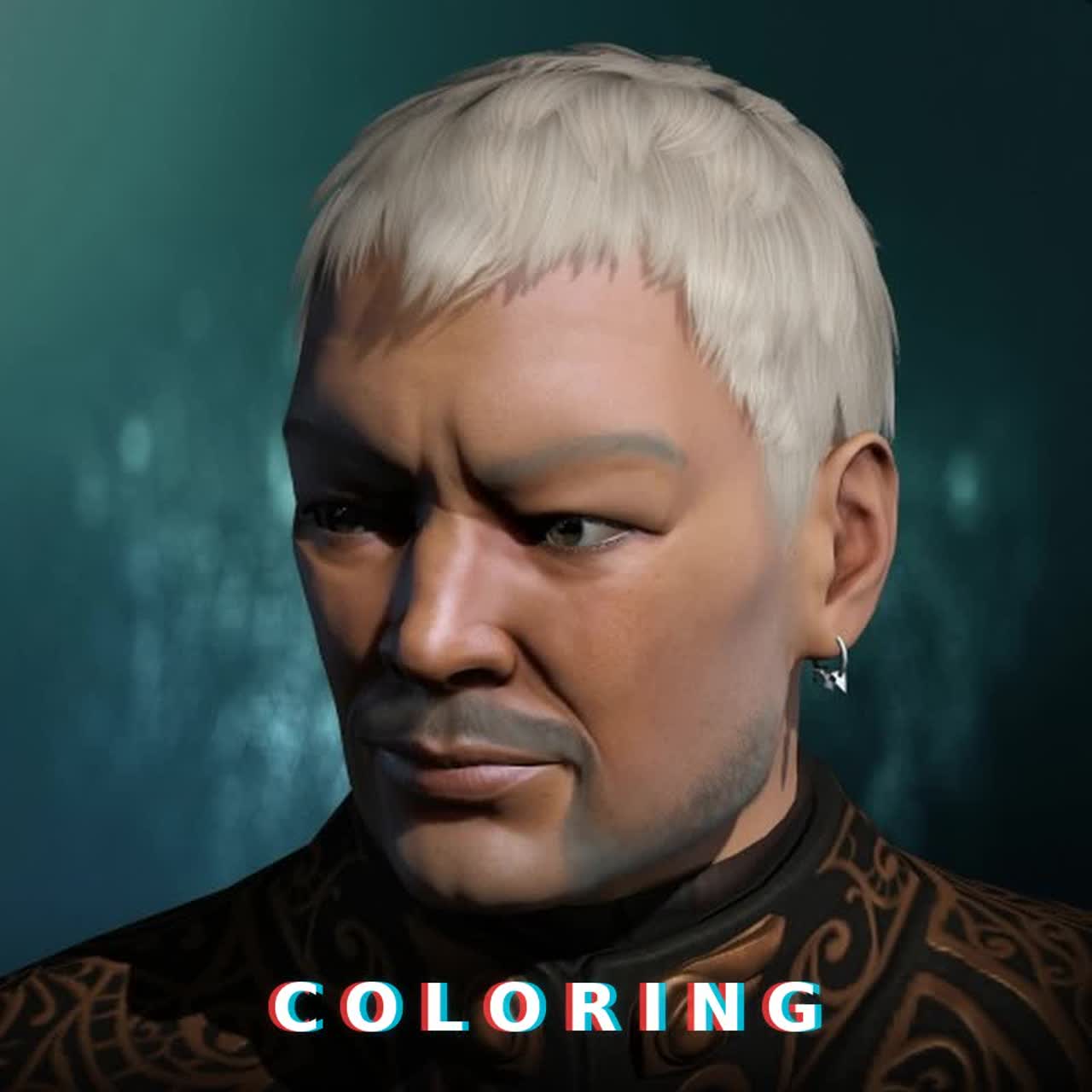 Coloring artwork