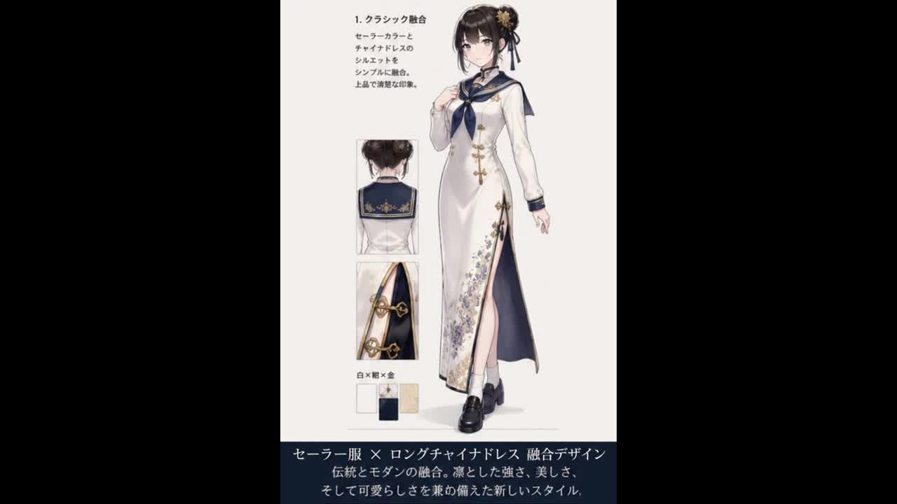 ♪ セーラー服 x チャイナドレス ☆ ランウエイ ♪ artwork