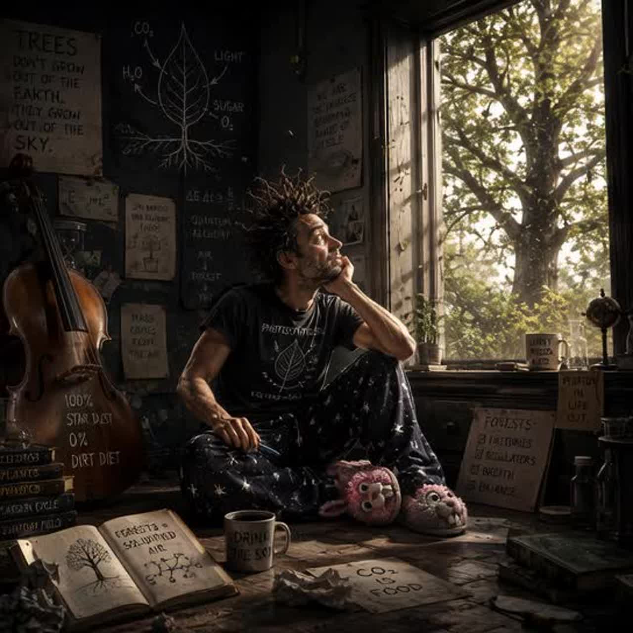 trees drink the sky artwork