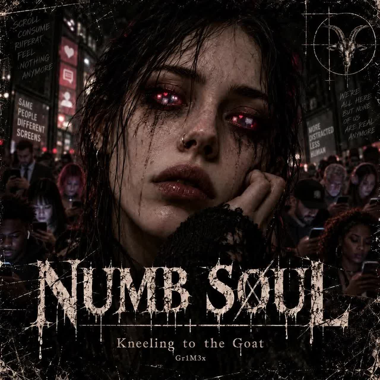 Kneeling to the Goat - Numb soul cover art