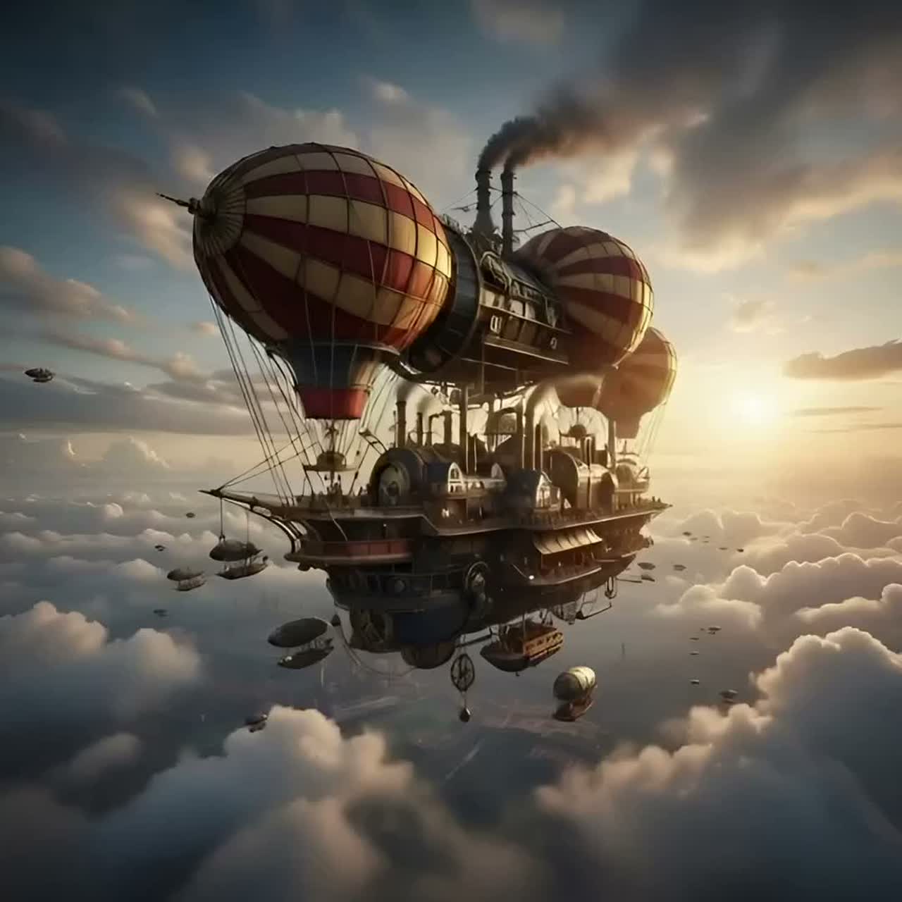 Floating in the Clouds artwork