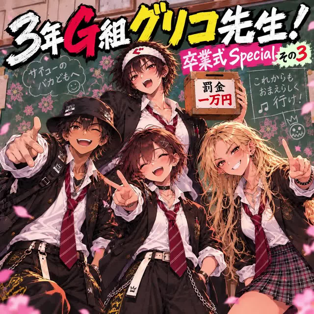 3年 G組グリコ先生！卒業式Specialその3！ artwork