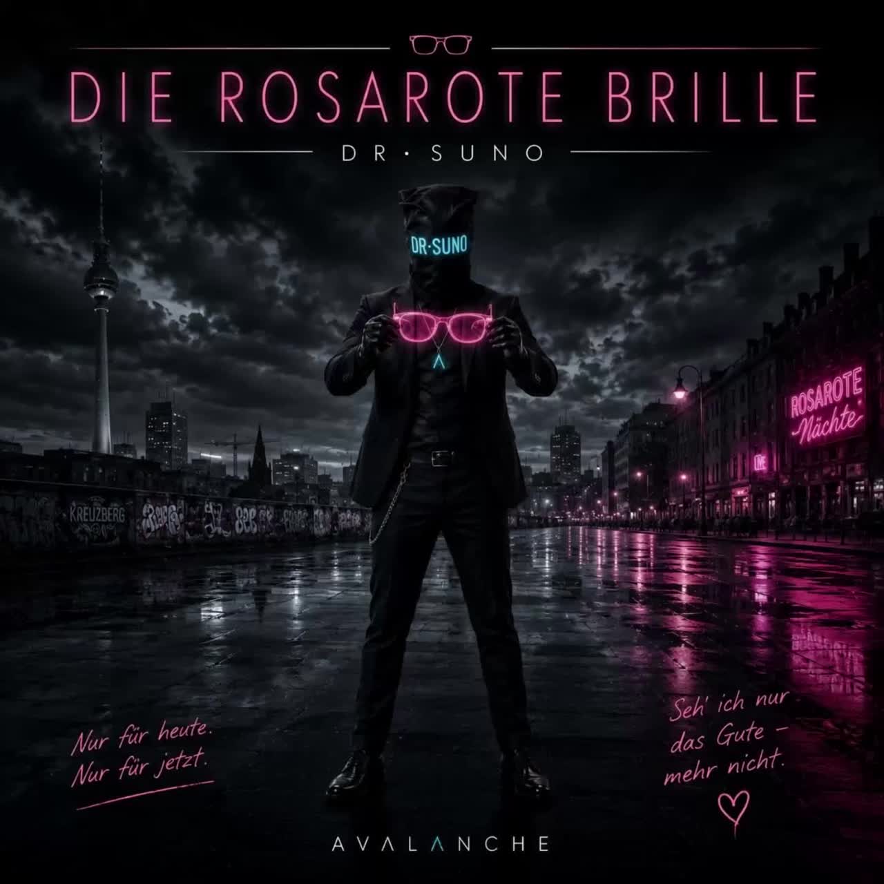 ROSAROTE BRILLE | Dr. Suno artwork