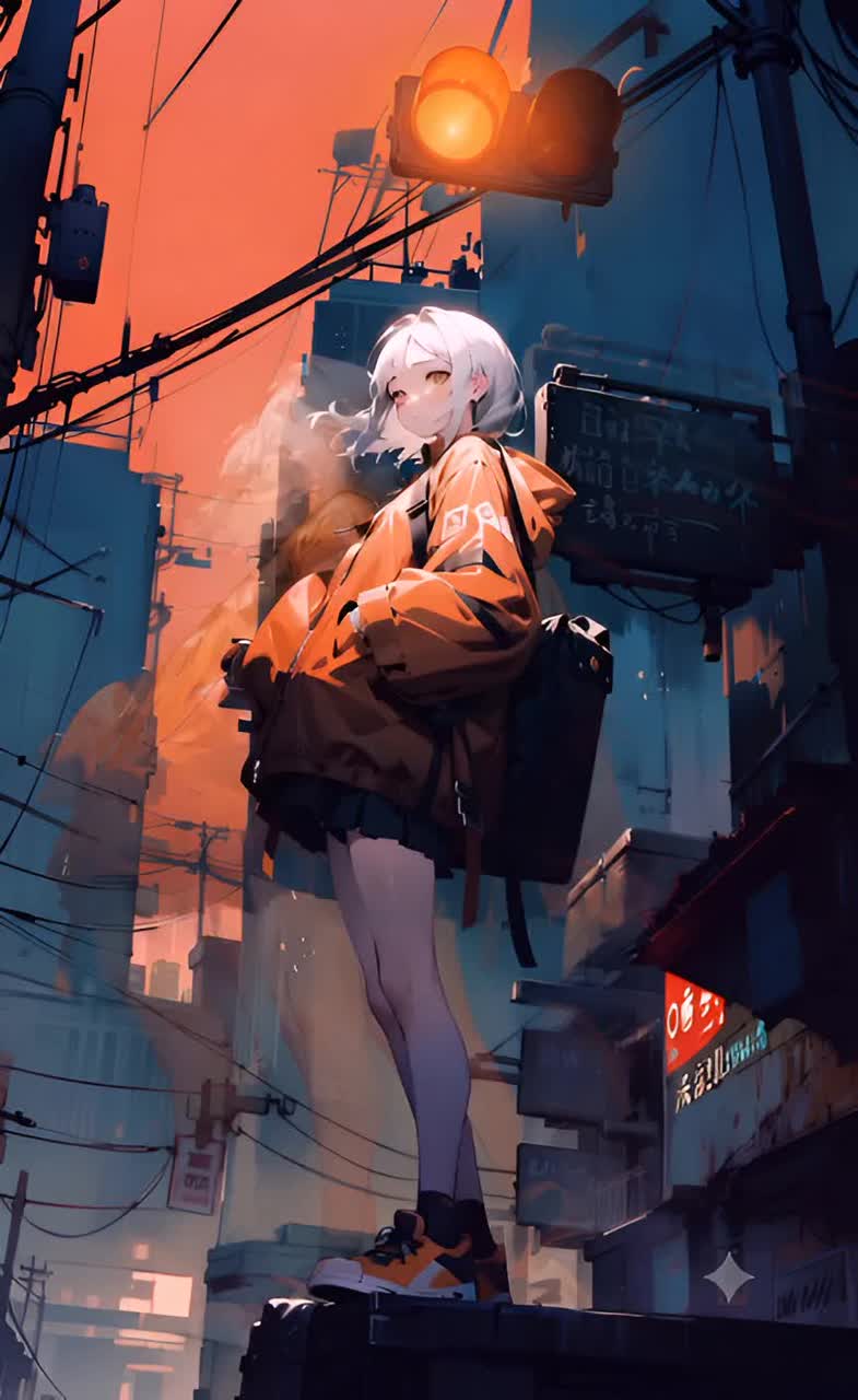 🟠 オレンジの残像 〜Afterimage at Amber〜 🚦 artwork