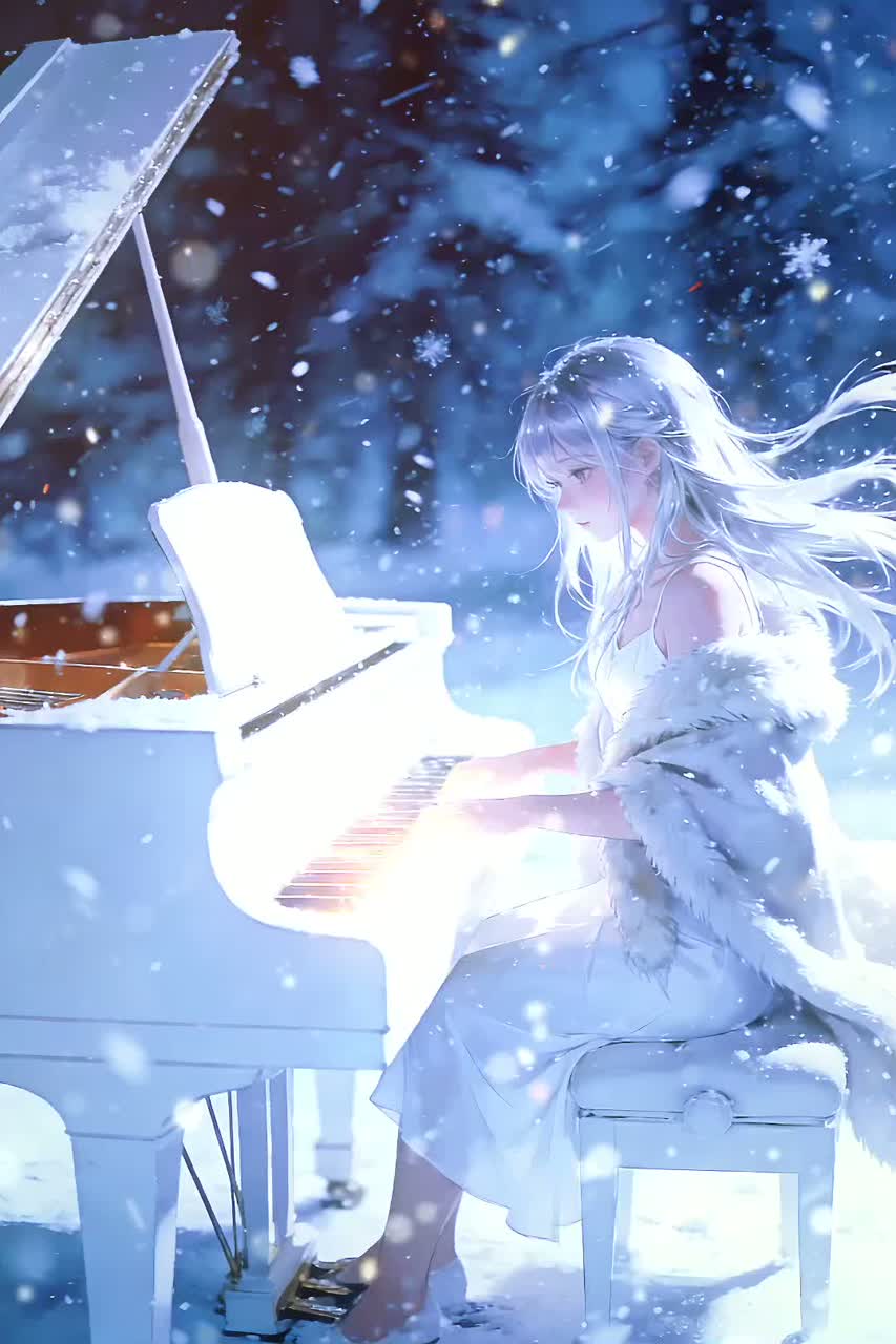 It's snowing somewhere♪instrumental artwork