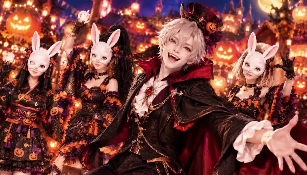 [ドイツ語ver]Hallo Hallo Halloween-Ondo ♪26はろはろはろうぃん音頭♪26Hallo Hallo Halloween Dancing artwork