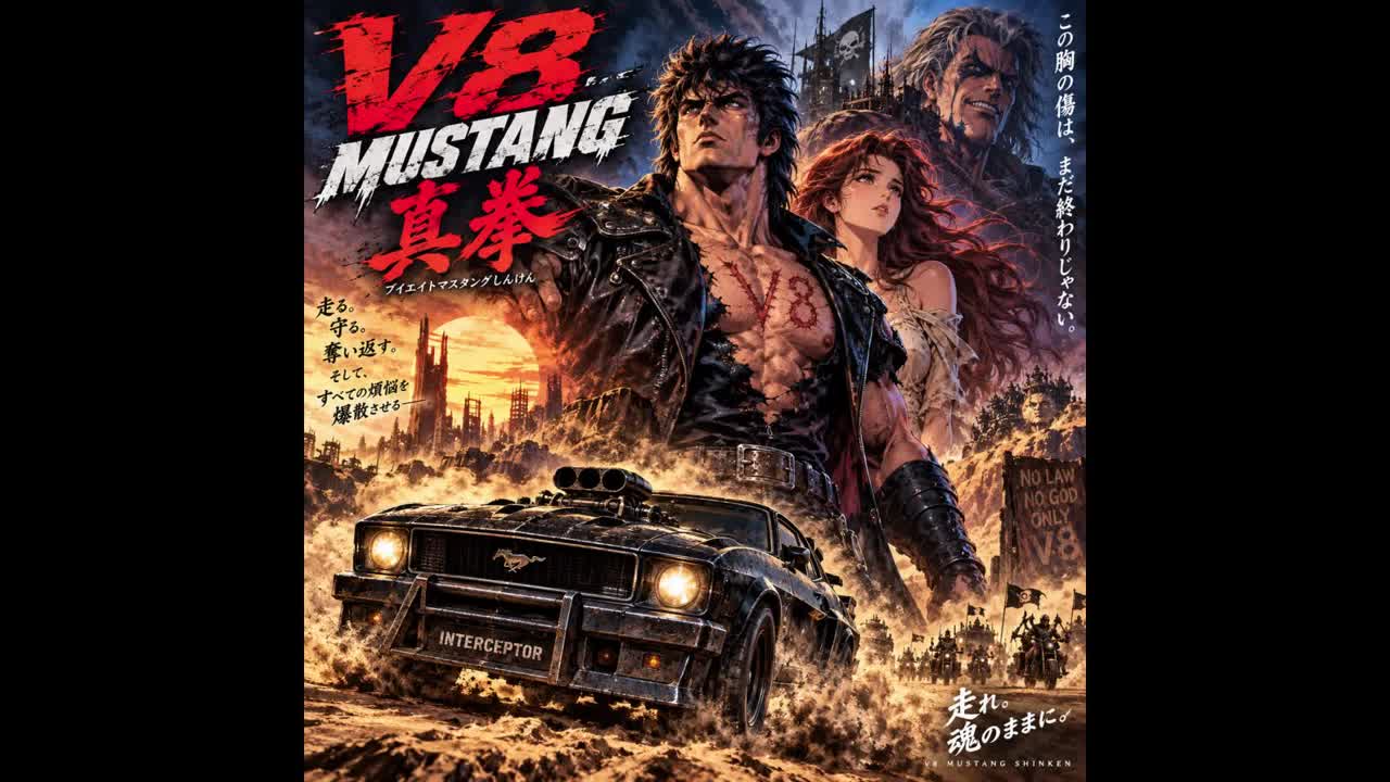 ♪ 世紀末V8マスタング伝説 ♪ artwork