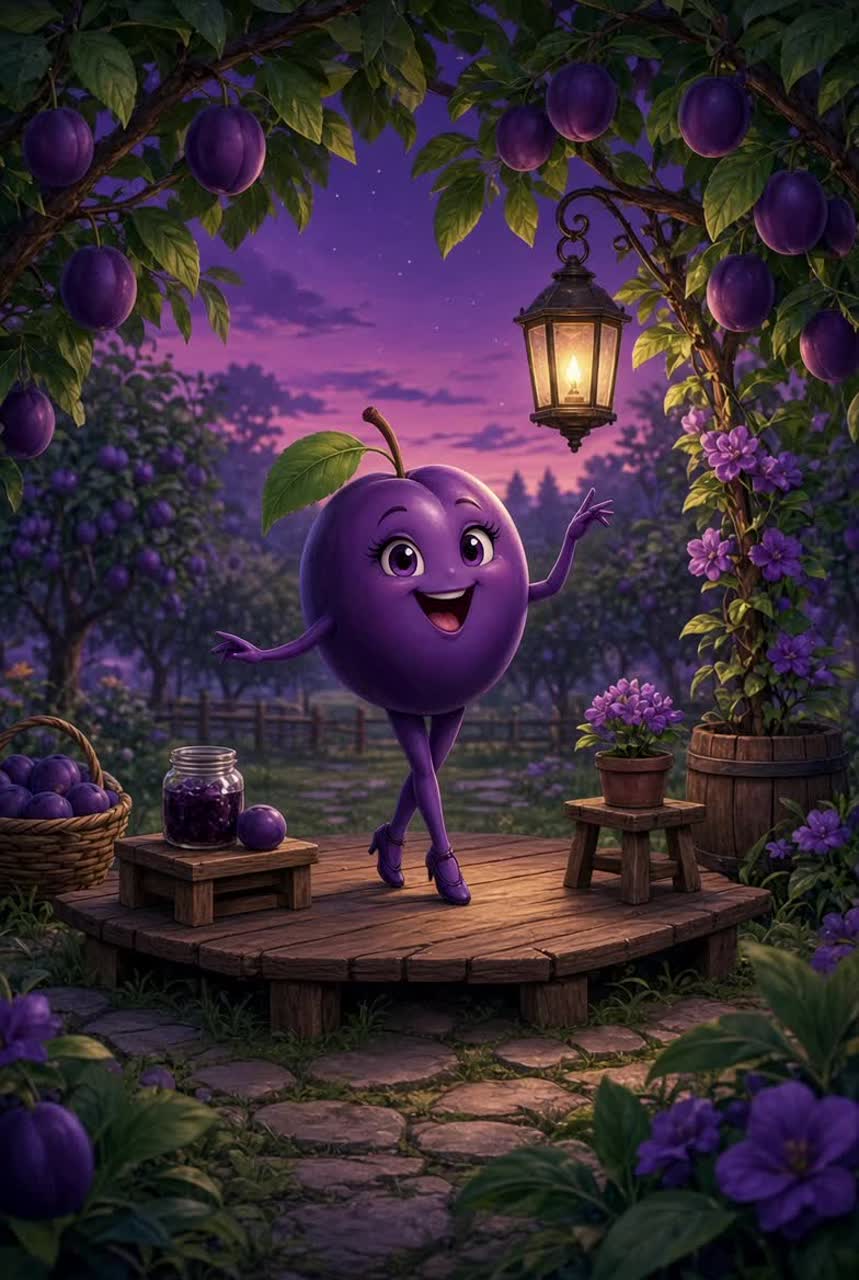 Слива лиловая artwork
