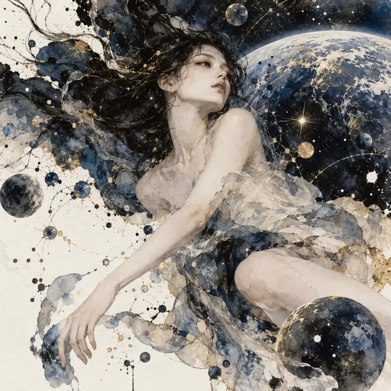 流れ星 "In God’s Care"　#spaceport artwork
