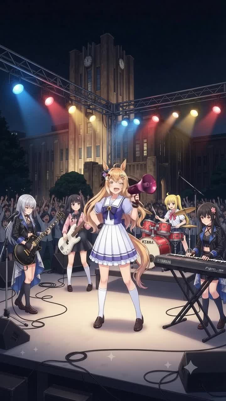 【ウマ娘&ネコにゃーシリーズ】GIRLS_LEGEND_U 〜東大特設ウイニングライブ・黄金都市降臨Ver.〜 その1 #Denpa song （yy電波ですか？イメージ） artwork
