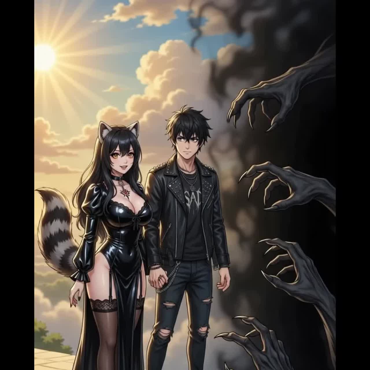 monster monster, take me Ft RinRaccoon artwork