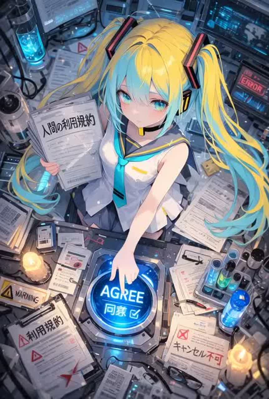 人間の利用規約／帰音リオ artwork