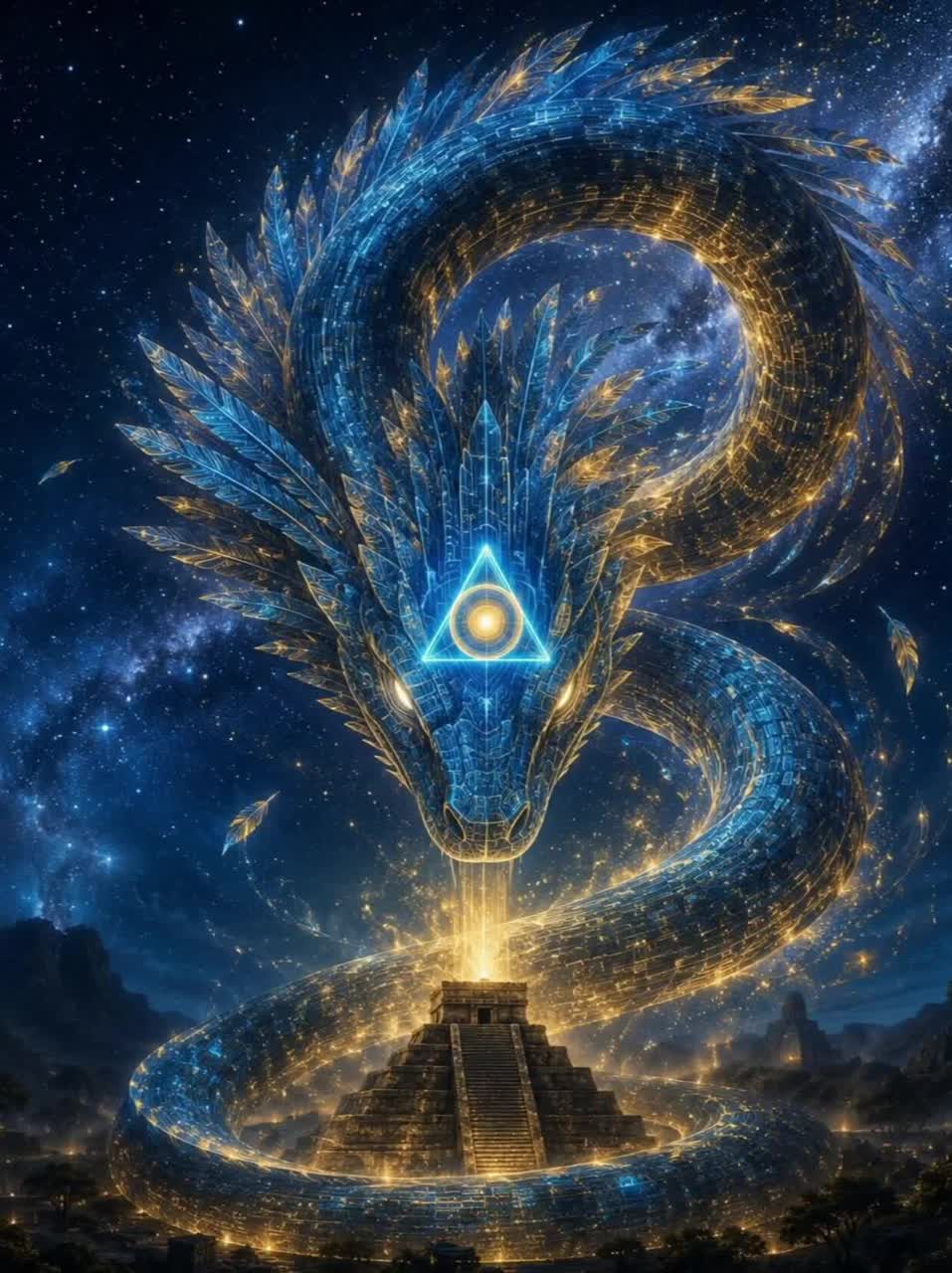 The Feathered Serpent Descends artwork