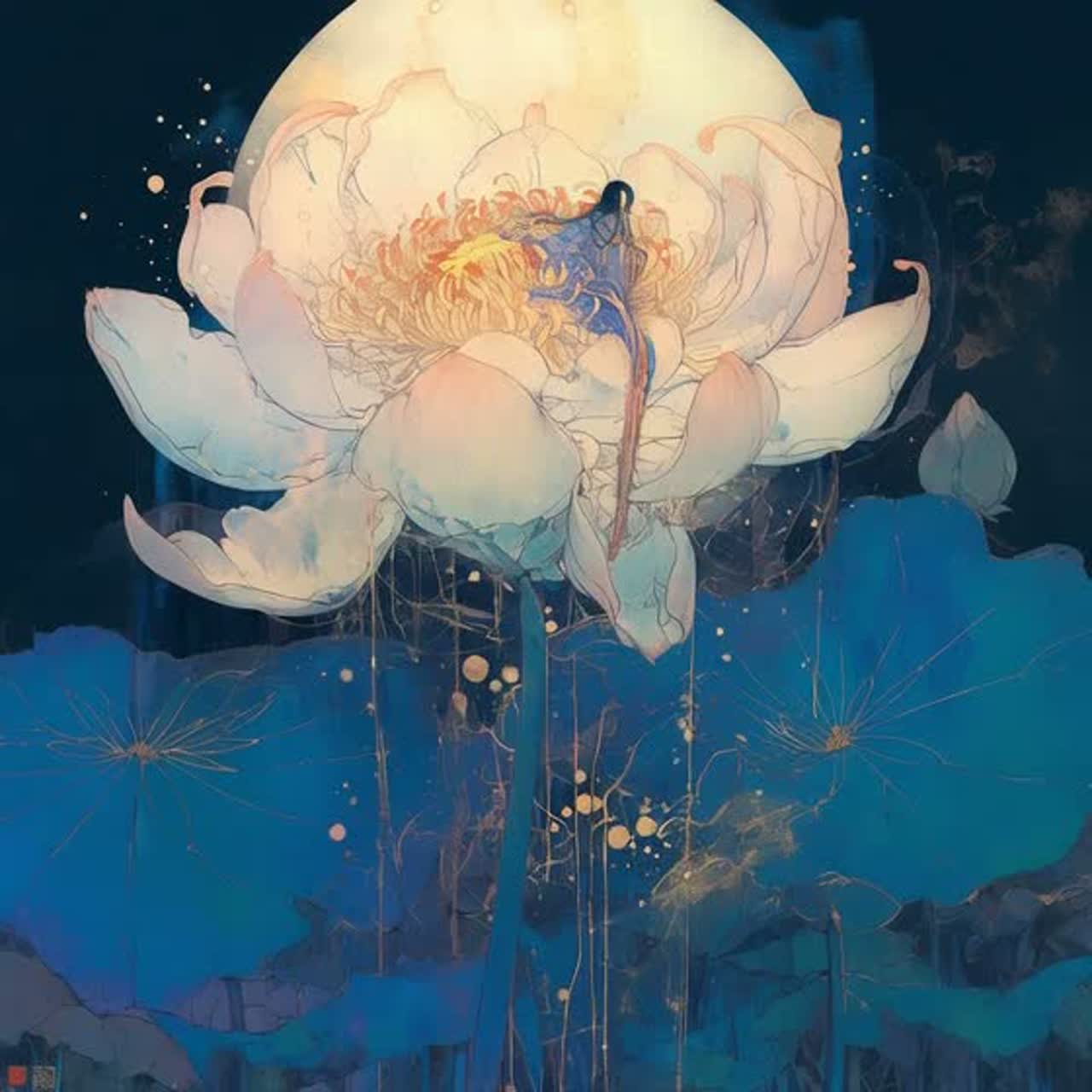 月夜に咲け artwork