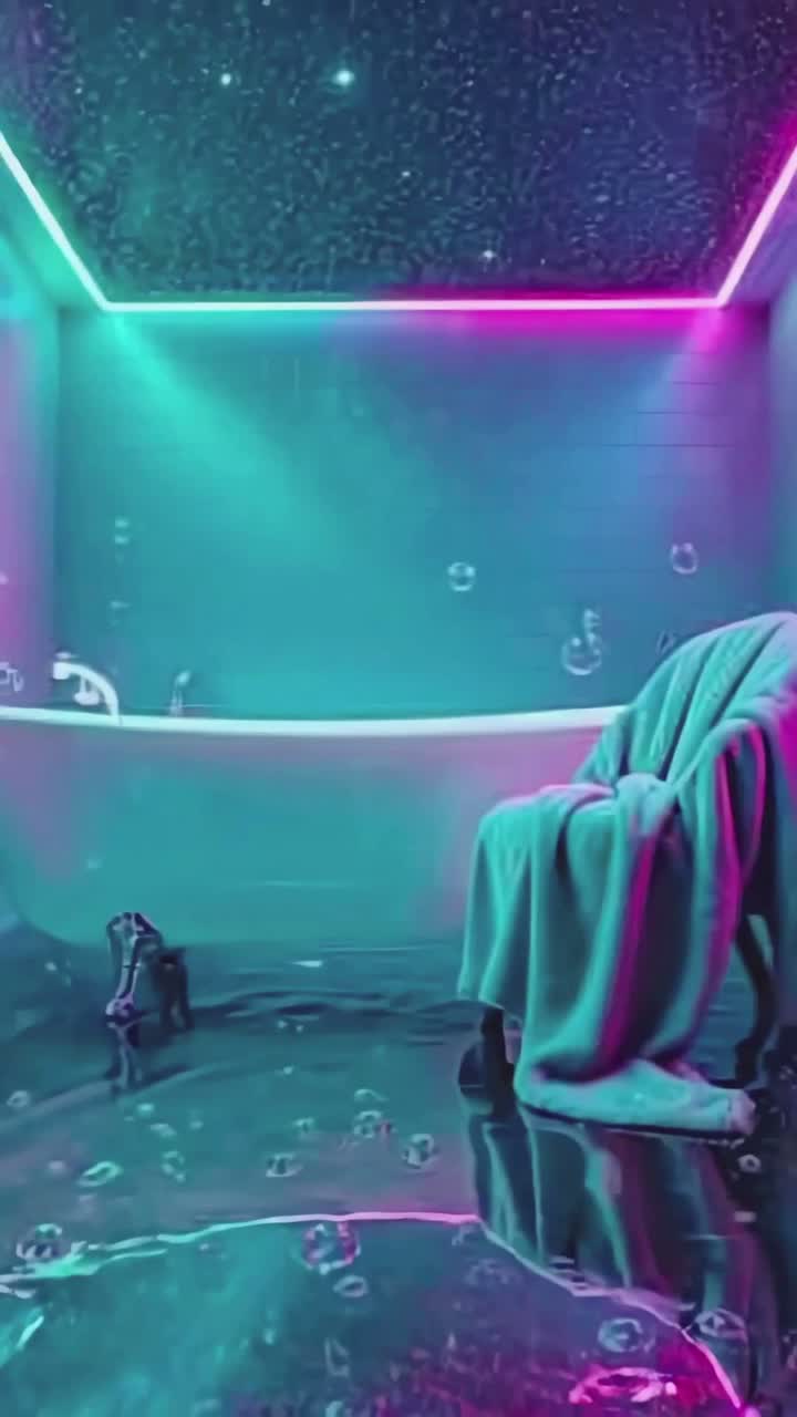 tub, girl artwork