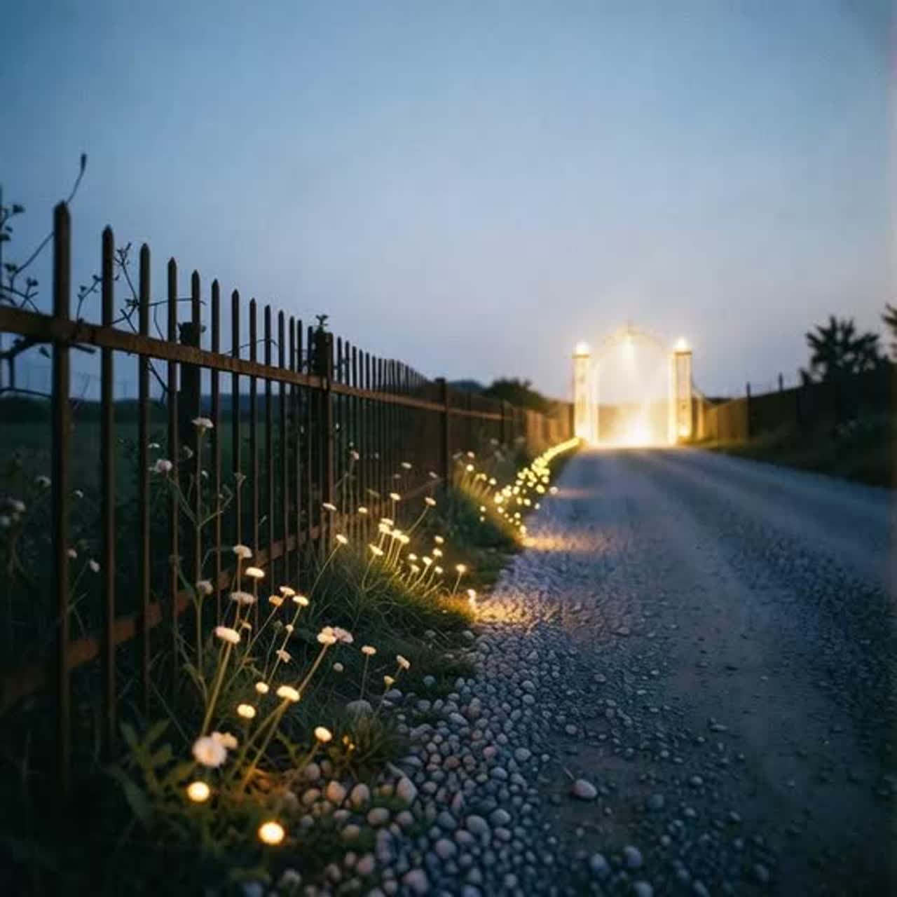 Rust Garden Fence artwork