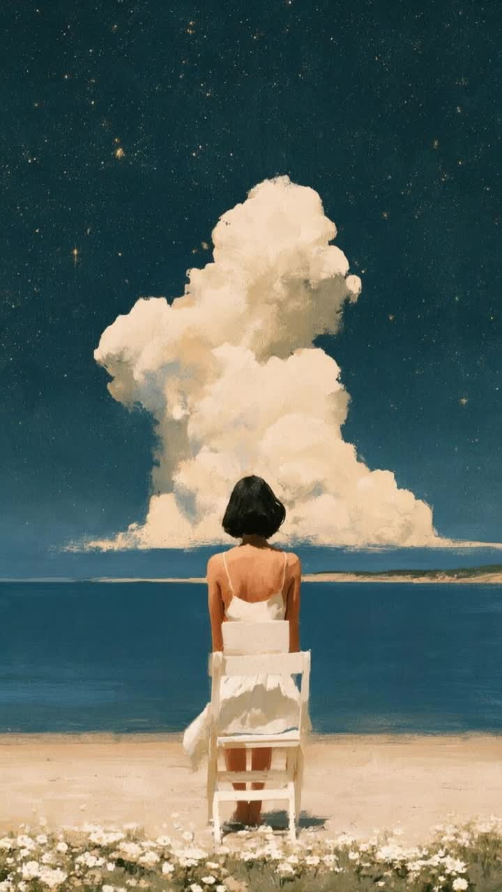🧡💙Sewing the Sky | 縫補天空 artwork