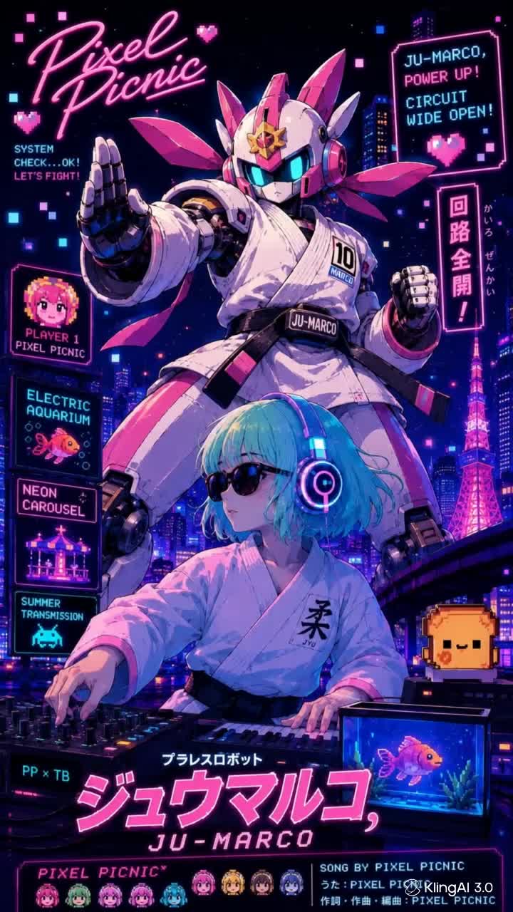 「CIRCUIT WIDE OPEN」Pixel Picnic artwork