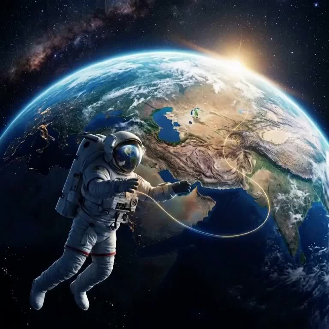Astronaut mit einem Traum artwork